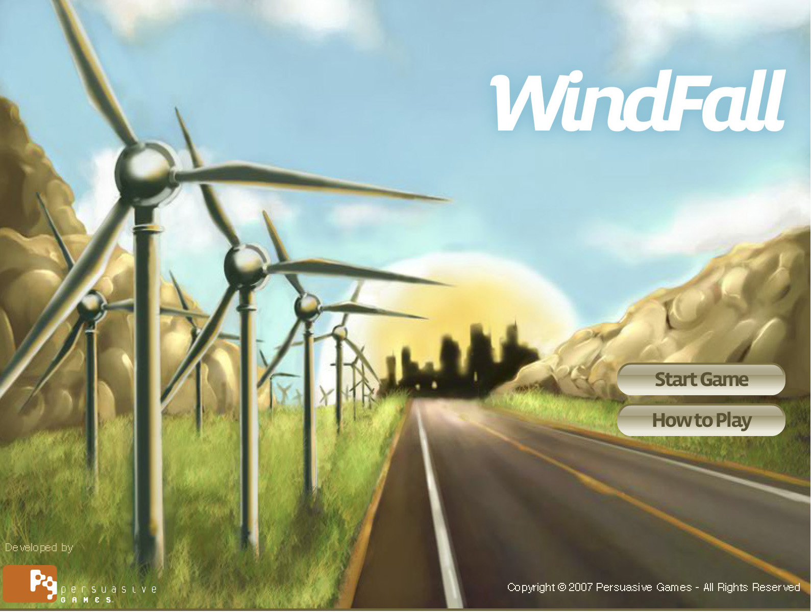 Build wind generated power farm and harvest clean energy 